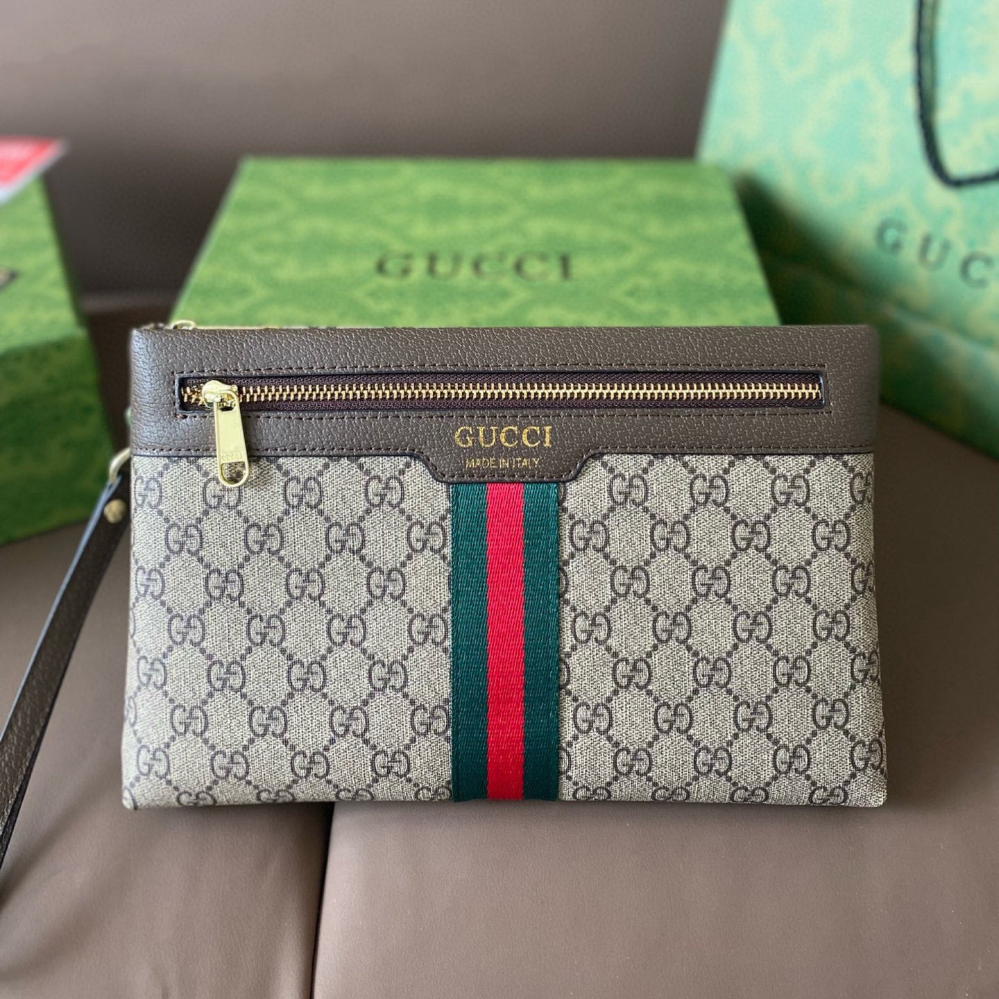 G print men's clutch bag 1824062603