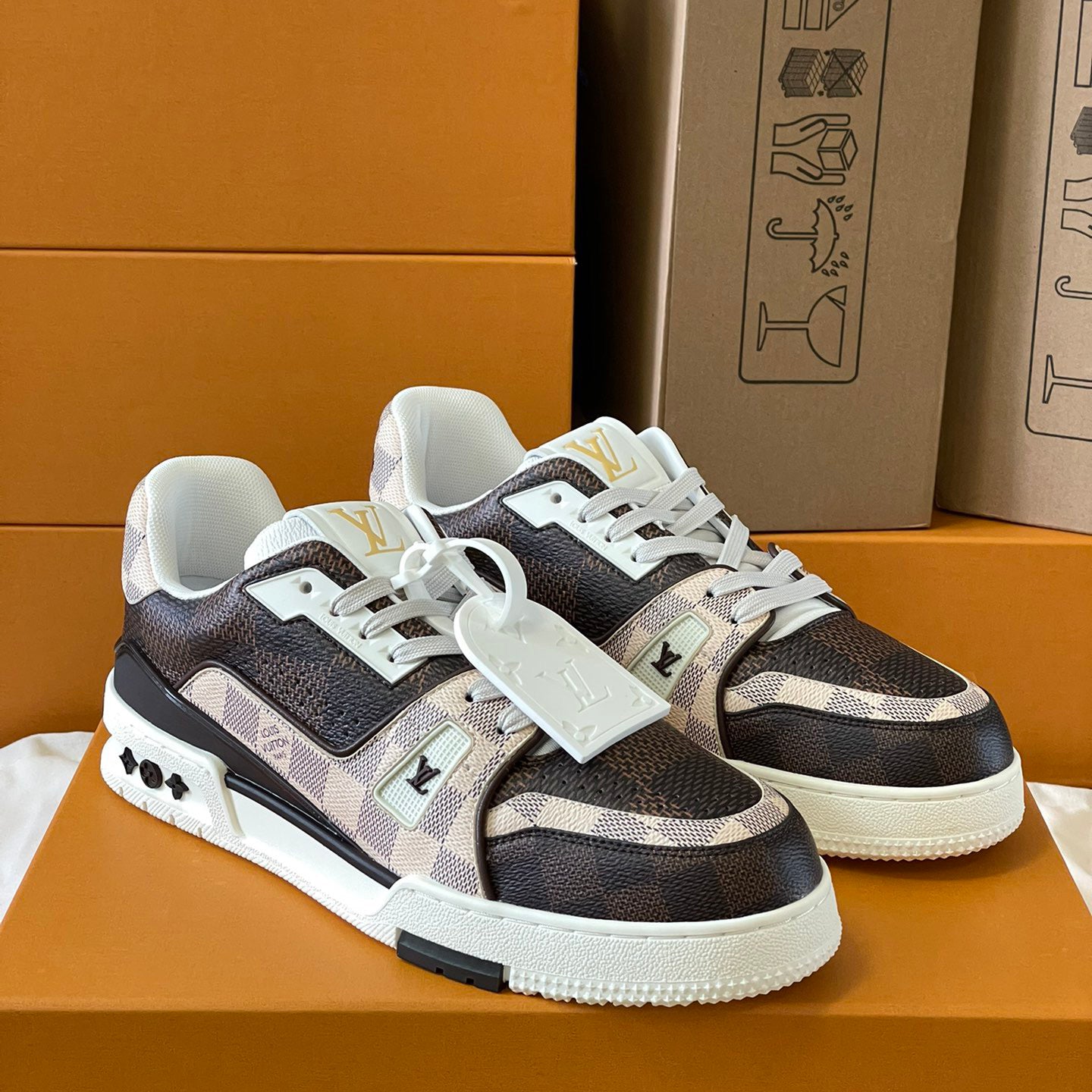L Trainer Plaid Fashion Sneakers 0724120305