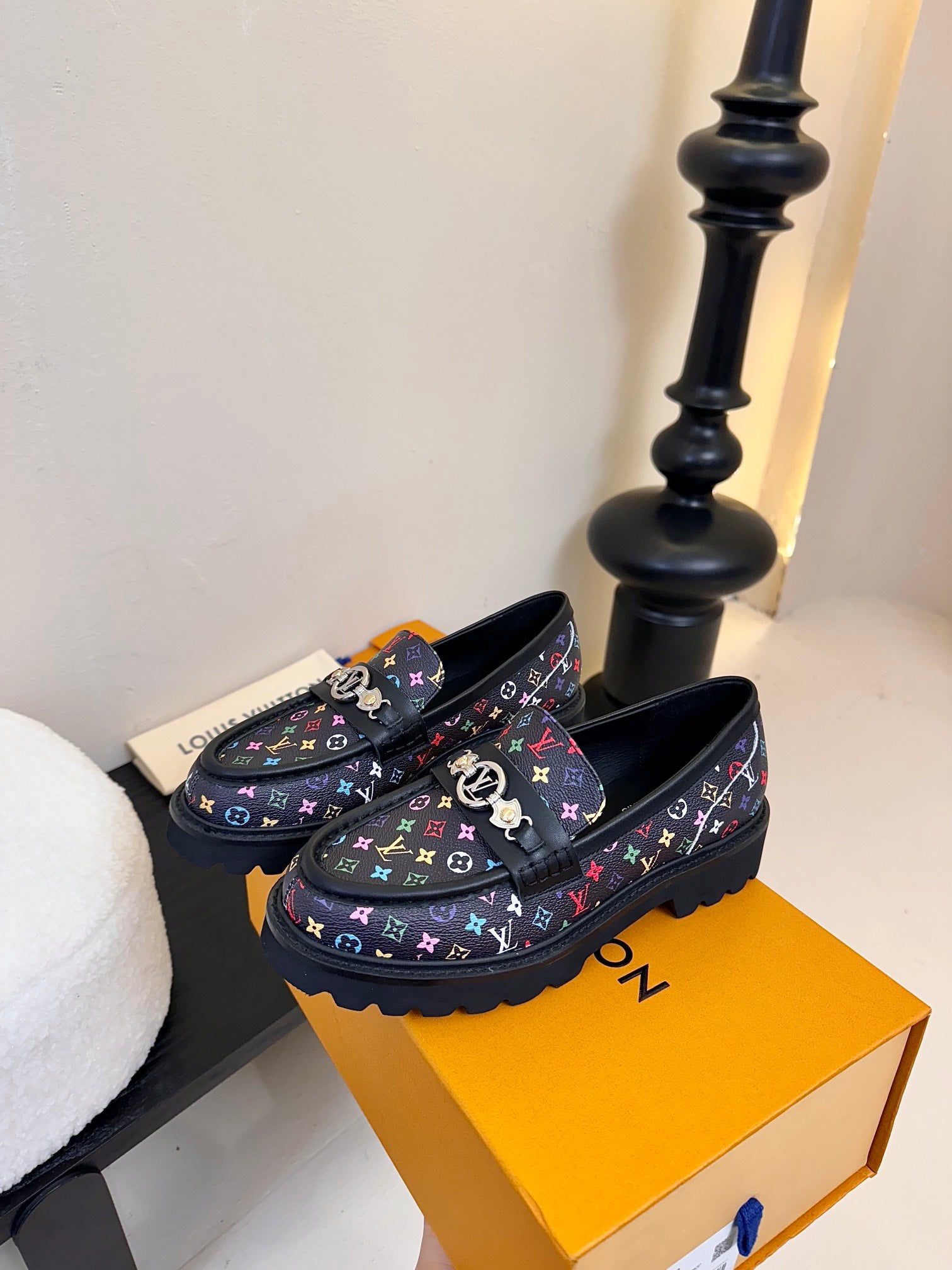 L loafers thick-soled leather shoes 0725031112