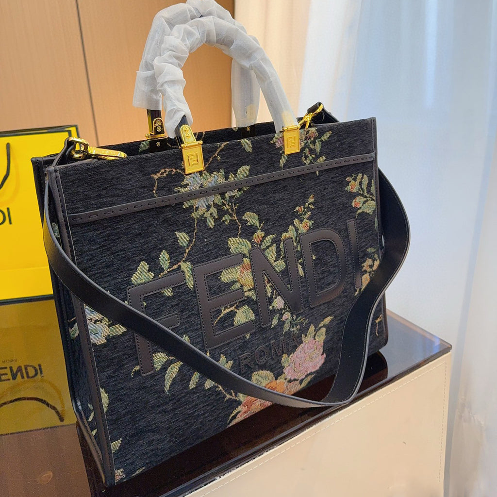 Embroidered floral tote bag 1824040707