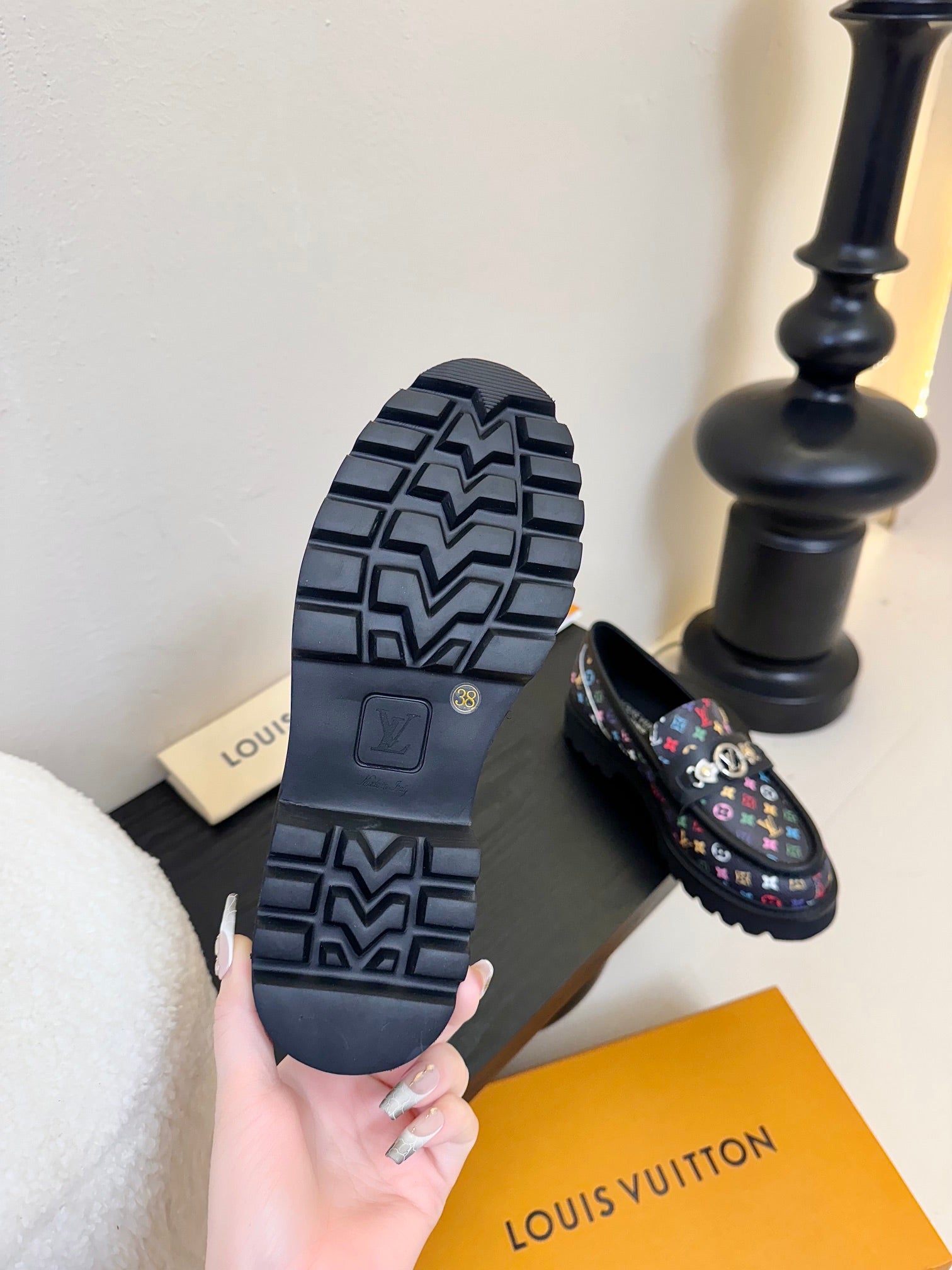 L loafers thick-soled leather shoes 0725031112