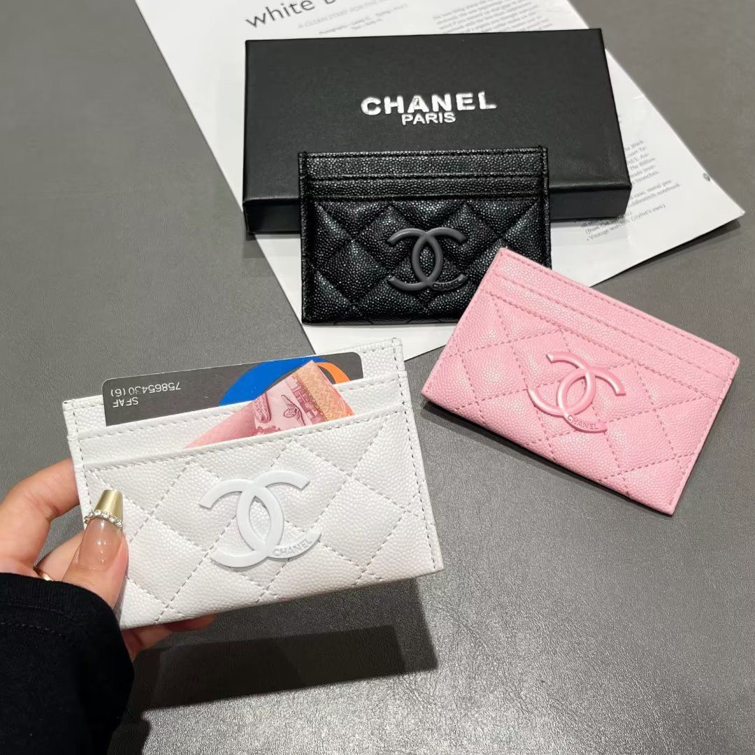 Pink Leather C Logo Women's fashion Cards holder bagsPD05202413102