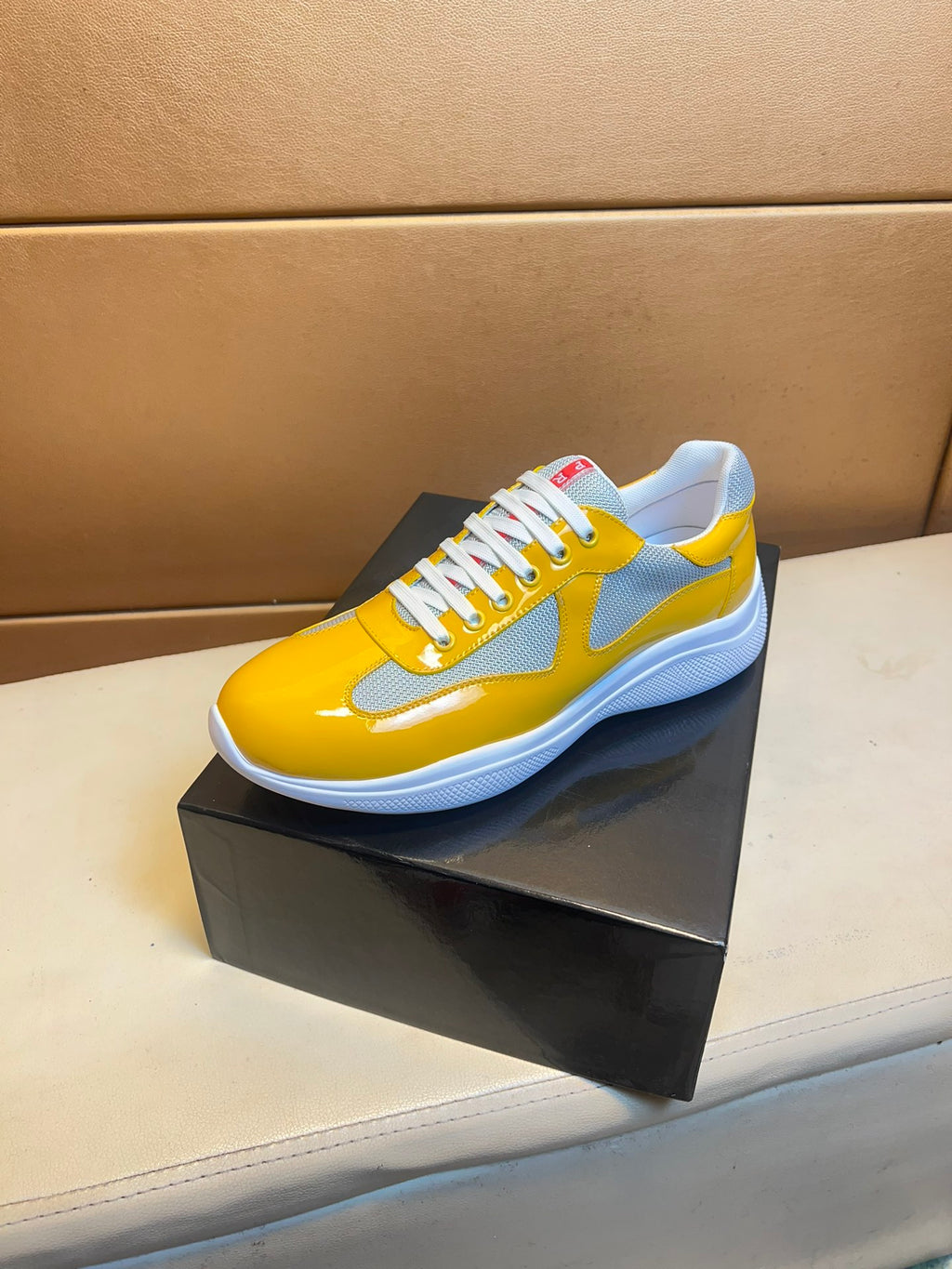 P classic patent leather sneakers 0724112004