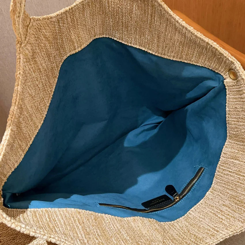 New Fashion Straw Woven Special Tote Bag Large Shopping Bag 1024080217
