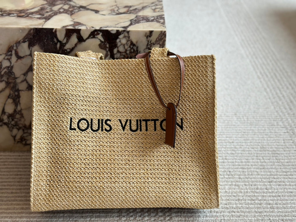 V Fashion Summer Limited Straw Shopping Bag 0724082703