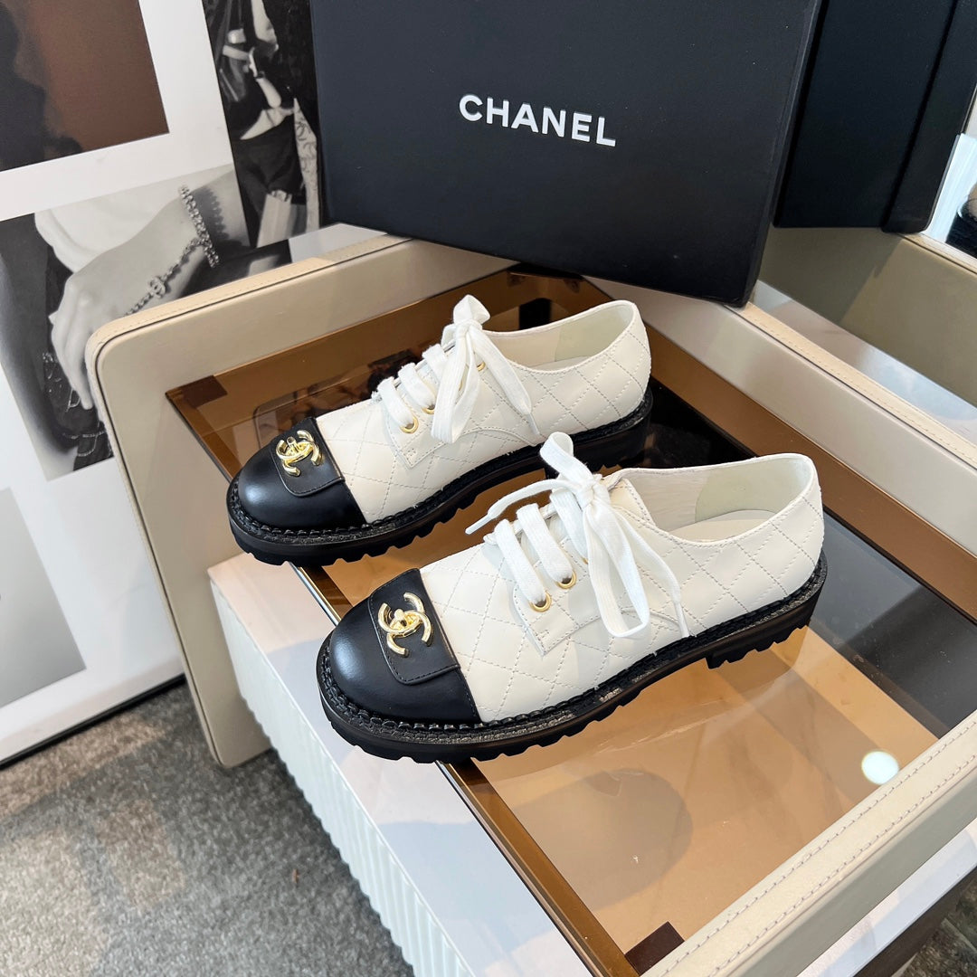 26SS New Women's Casual Leather Shoes 0726031012