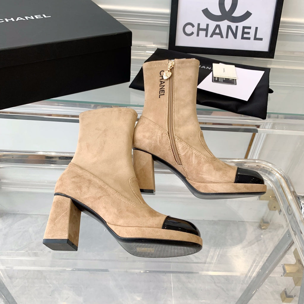 Fashion Cashmere High Heel Boots 0724102316