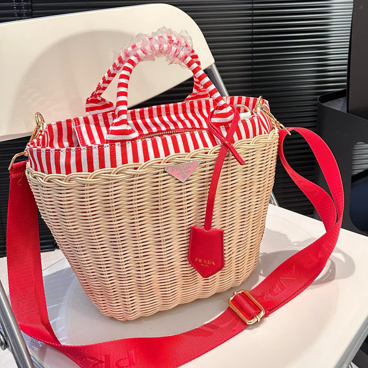 P summer fashion woven bag 0724041118