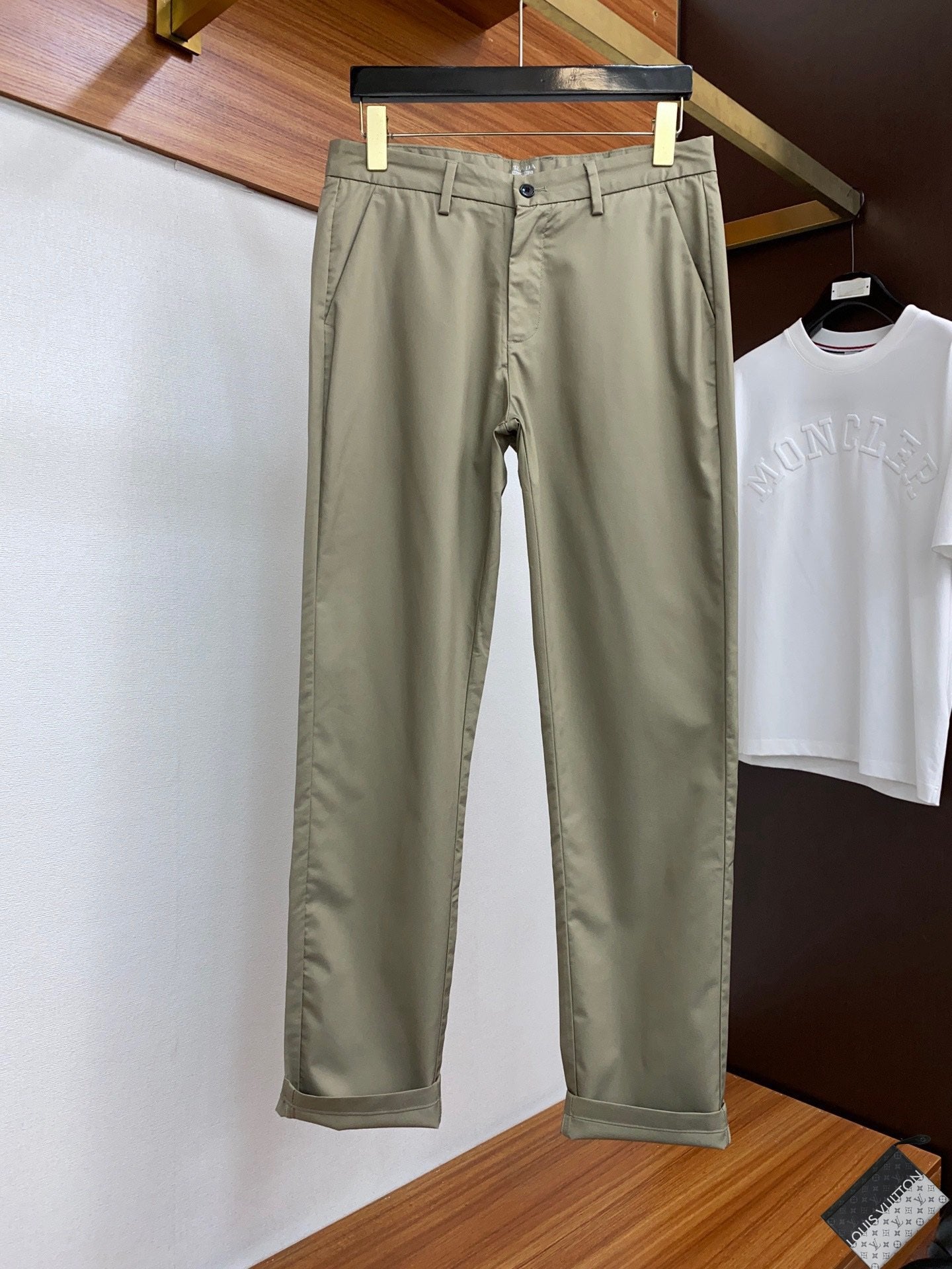 P Men's Business Straight Suit Casual Pants 0724112015