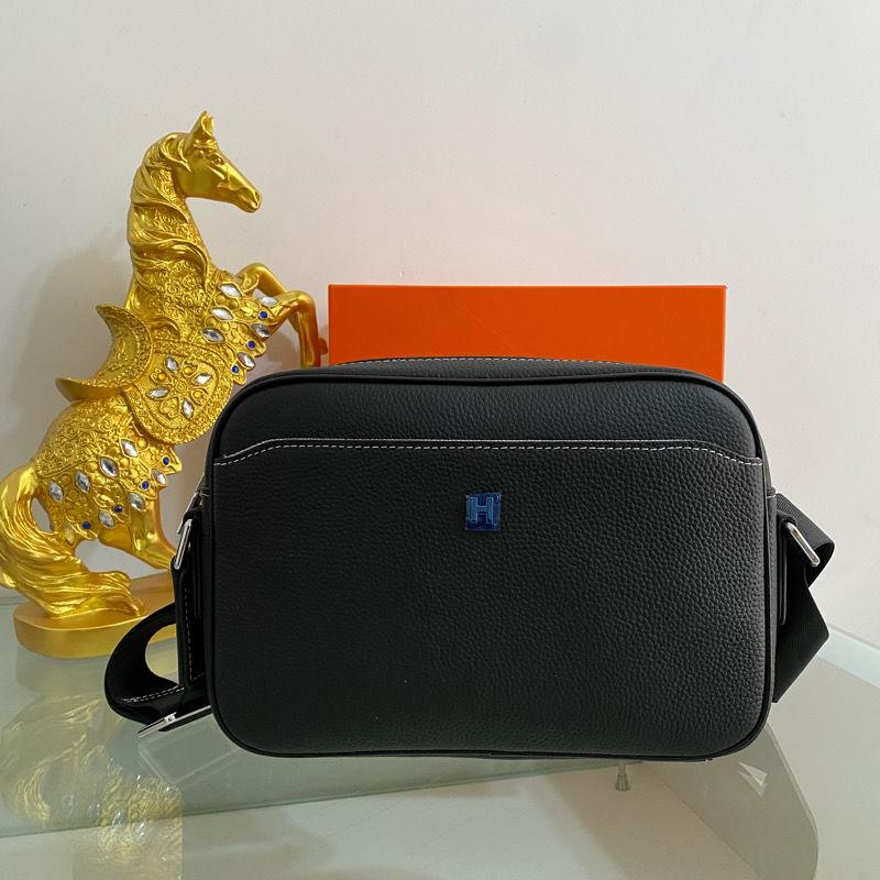 Light Luxury Trendy Travel Genuine Leather Shoulder Crossbody Bag For MenPD05202412609