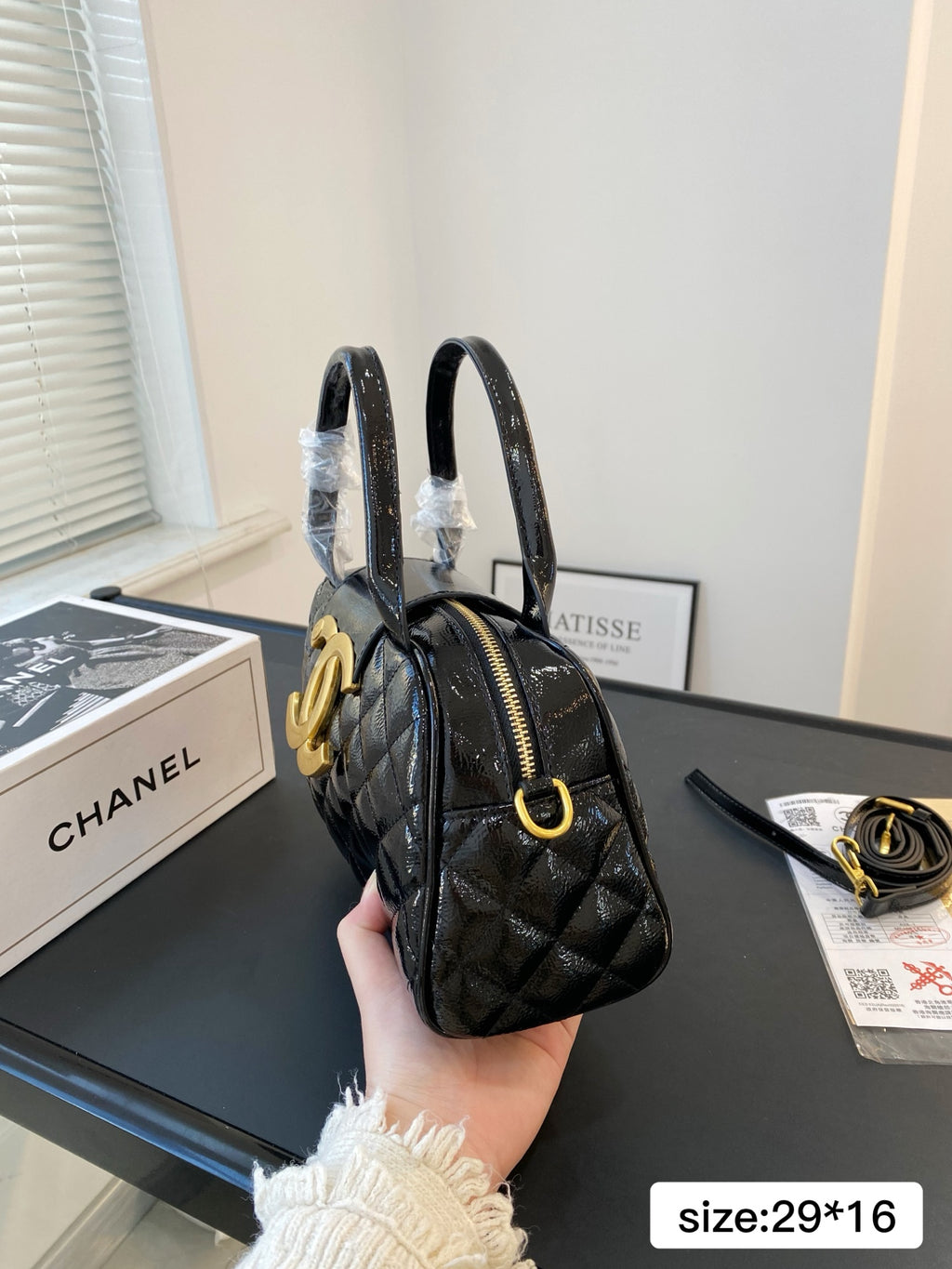 Fashion Patent Leather Tote Bag 0725031108