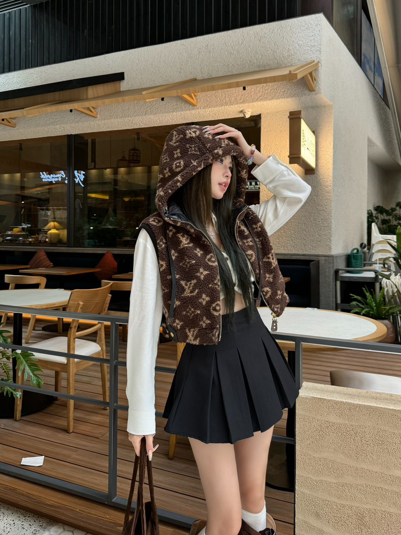 L lambskin vest jacket 0725102009
