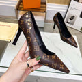 New Classic  Pointed Toe Leather Shoes 9.5CM High Heels