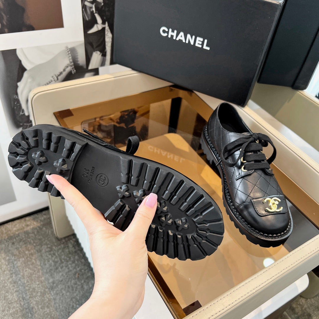 26SS New Women's Casual Leather Shoes 0726031012