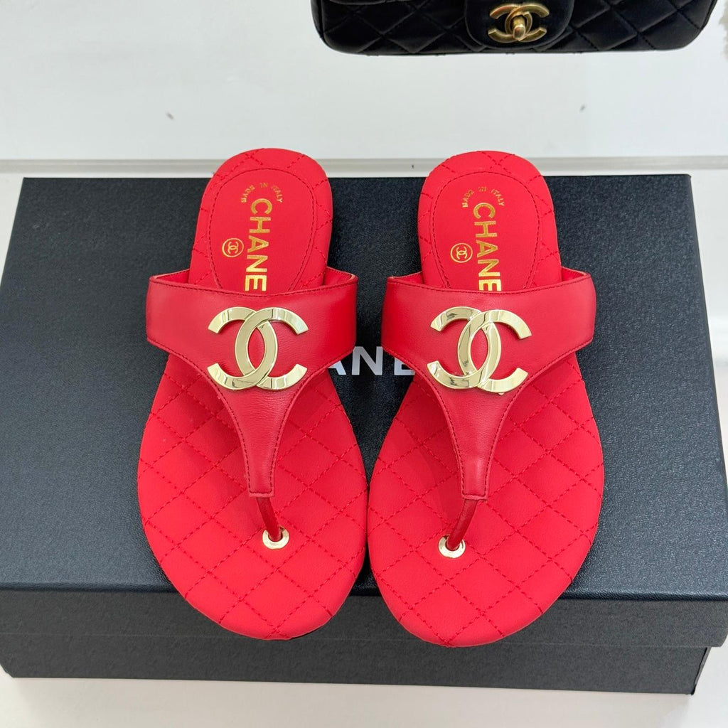 26SS New Women's Diamond Pattern Flip-Flops 0726031003