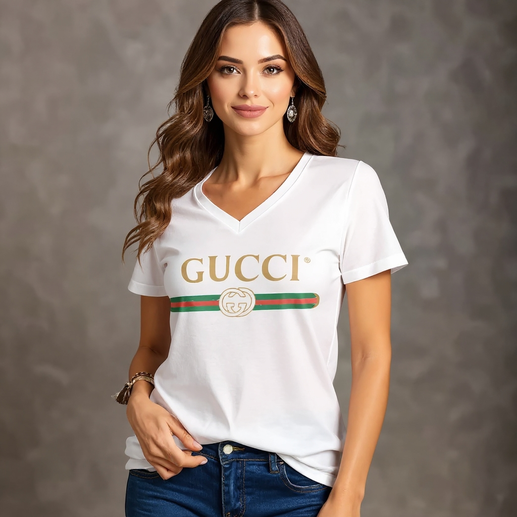 Premium V-Neck T-Shirt 3D1025061806