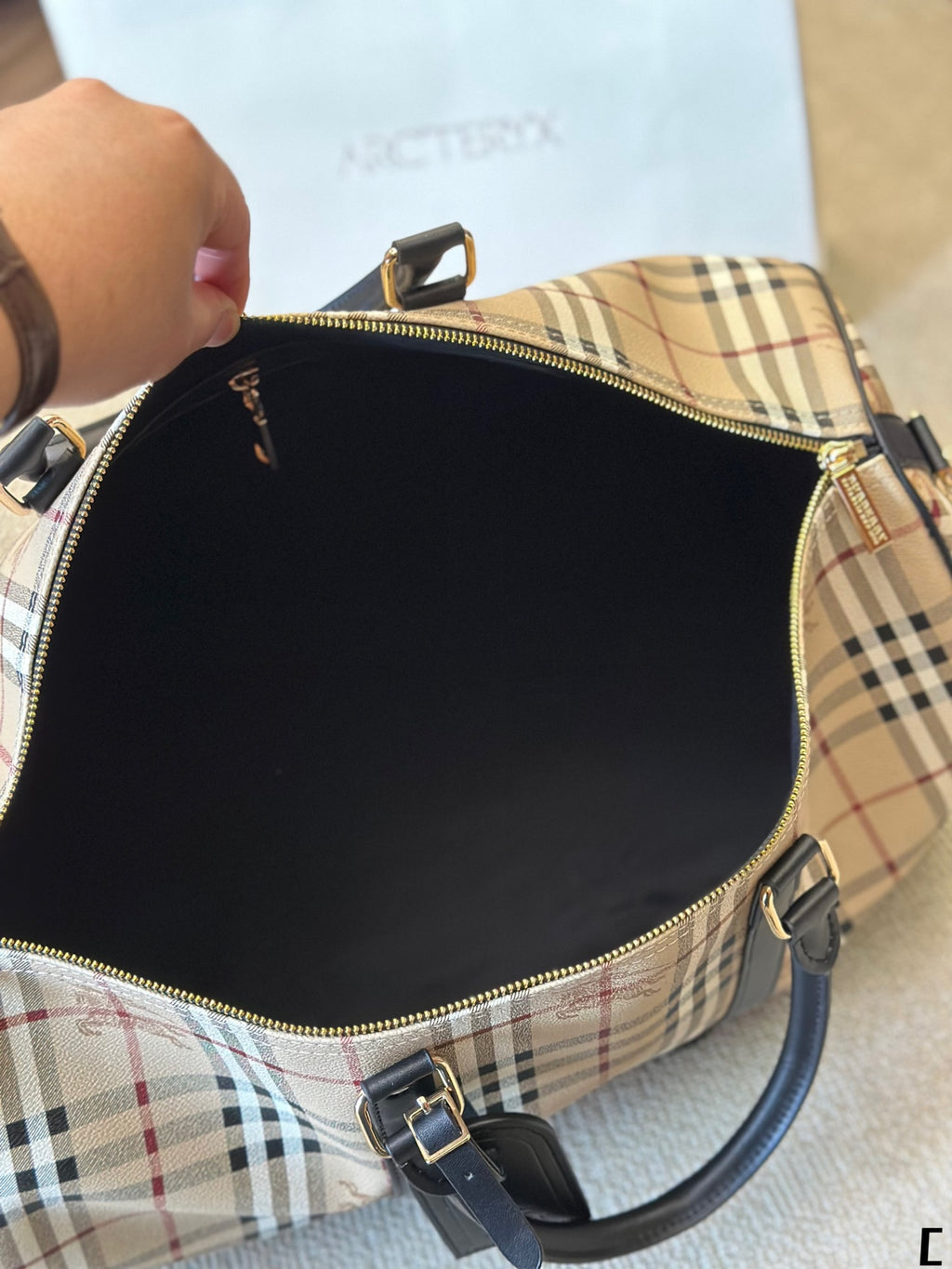 B Warhorse Check Duffle Bag 1824061108
