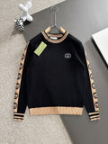 Fashion Print Crewneck Sweater 0724121811