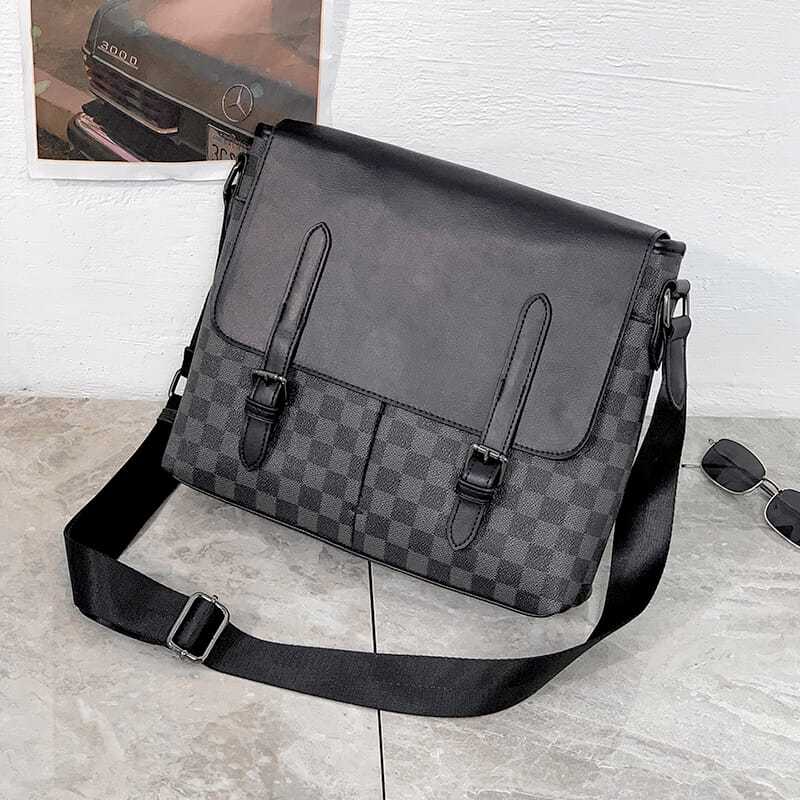 New Black Leisure men's fashion shoulder bags-PD052023103103