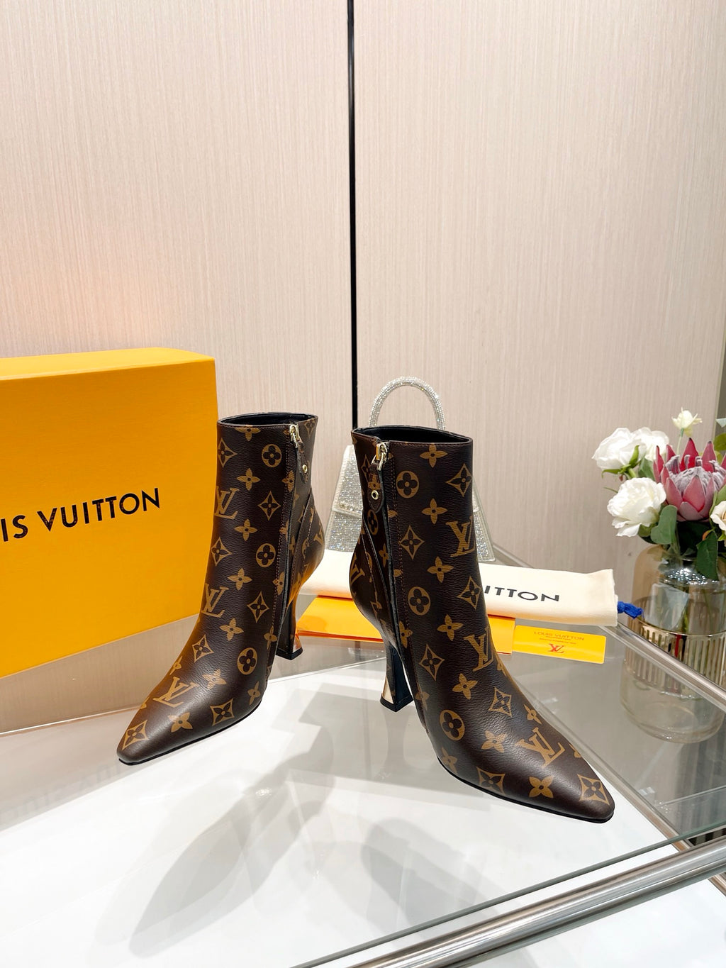 L new fashion printed zipper boots 0724102306
