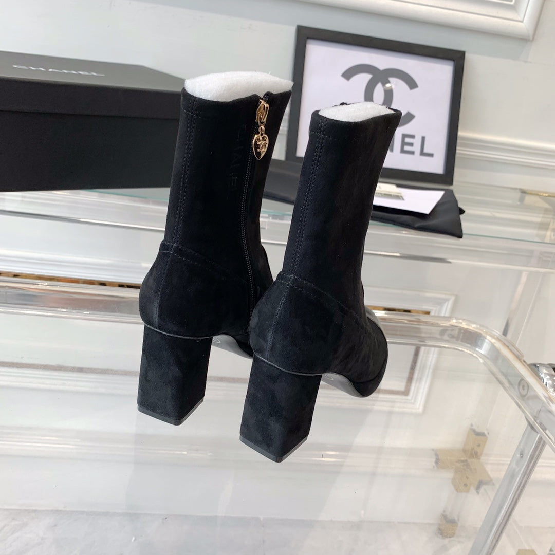 Fashion Cashmere High Heel Boots 0724102316