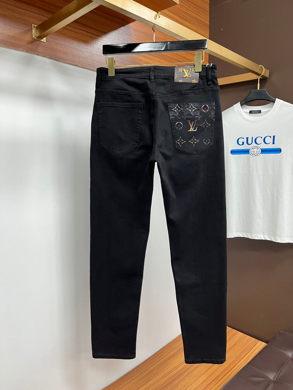 L men's business casual jeans 0725092606
