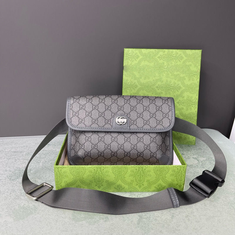 New Black Leisure G logo men's fashion shoulder bags-PD052023103102