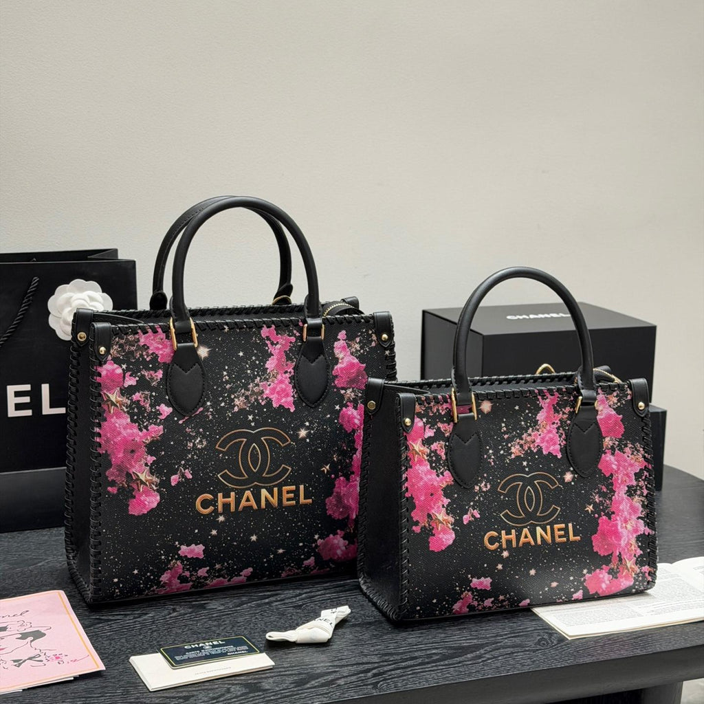 26SS New Women's Floral Graffiti Bag 0726031008