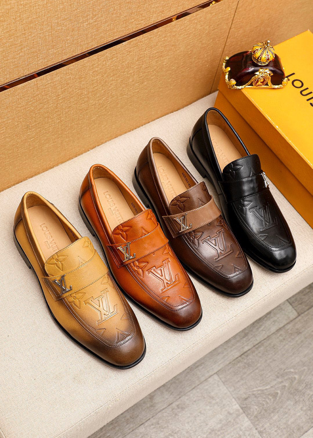L Fashion 25ss printed leather shoes 0725060616