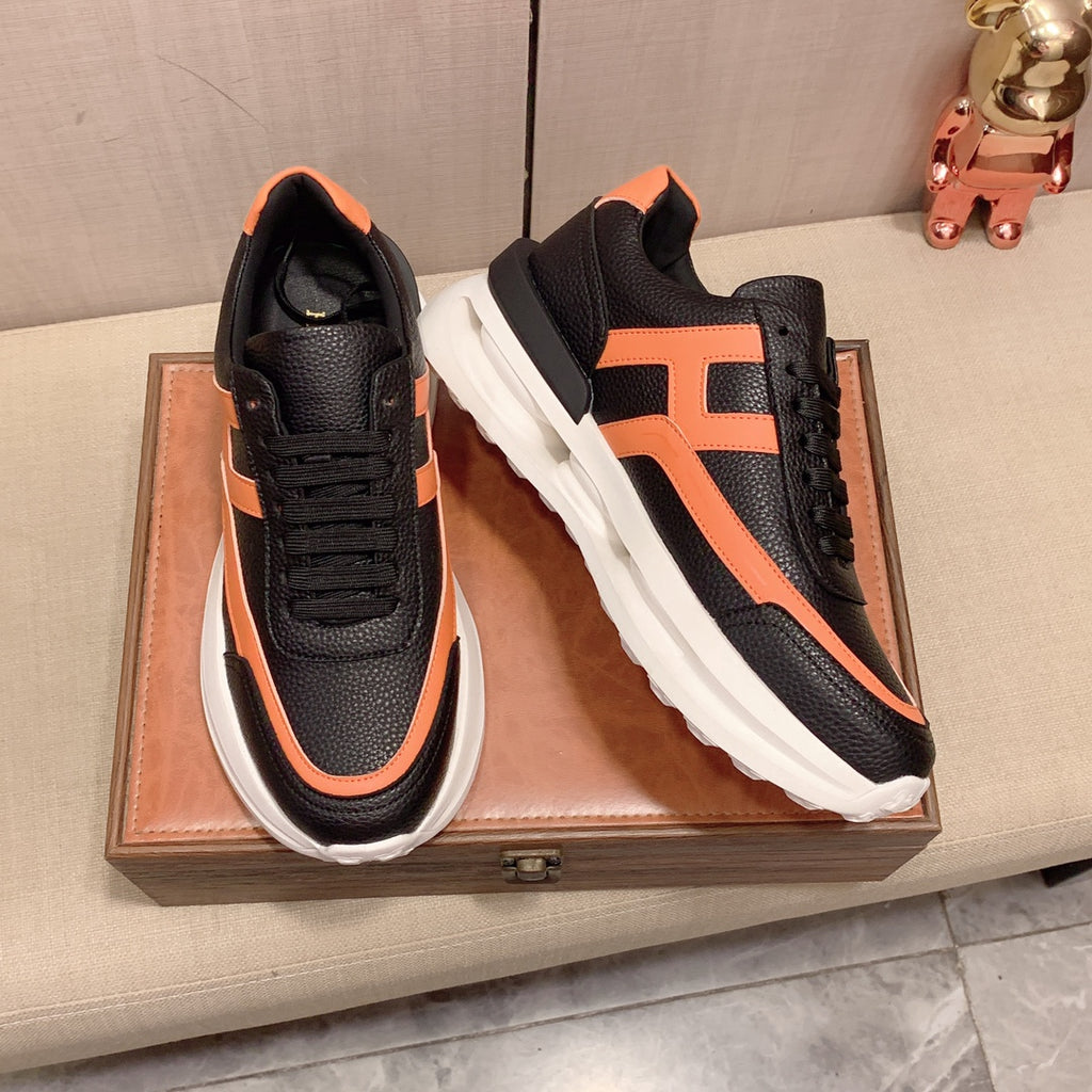 H fashion printed rubber sole sneakers 0724072303