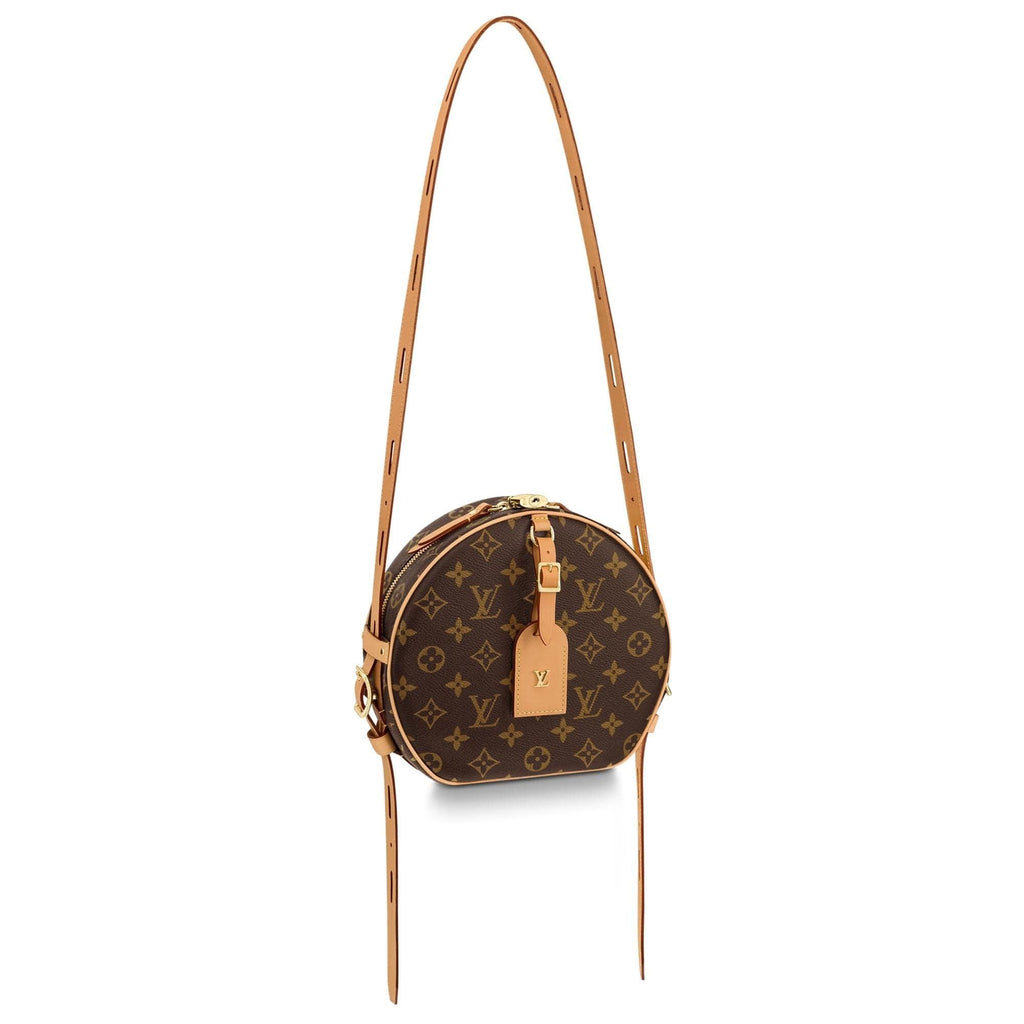 Handmade Leather Boite Chapeau Souple Monogram