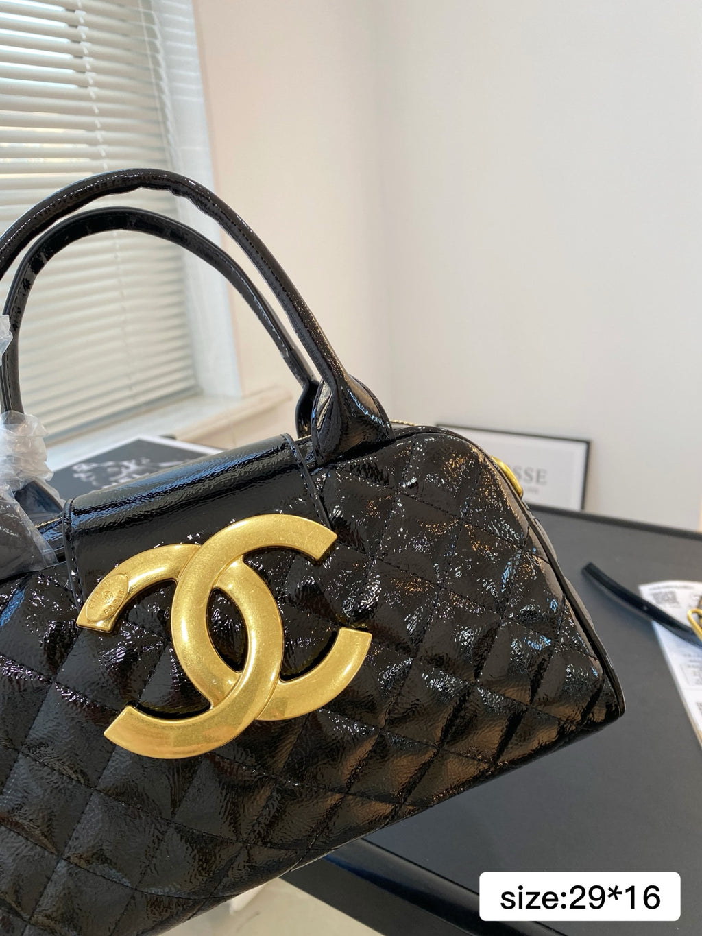 Fashion Patent Leather Tote Bag 0725031108