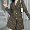 New suit pleated dress coat 900240812002
