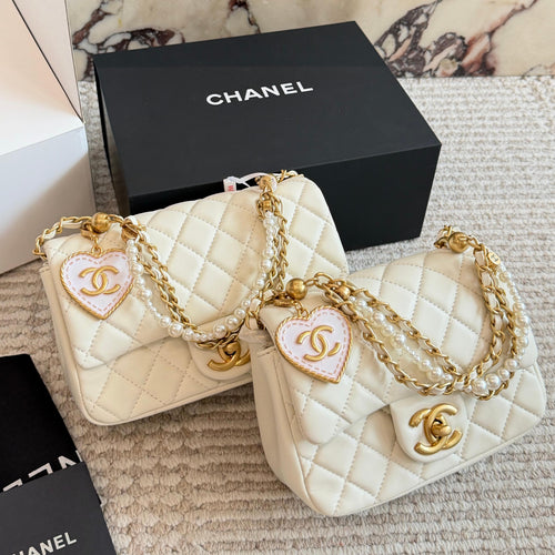 26SS New Women's Pearl Chain Bag 0726031007