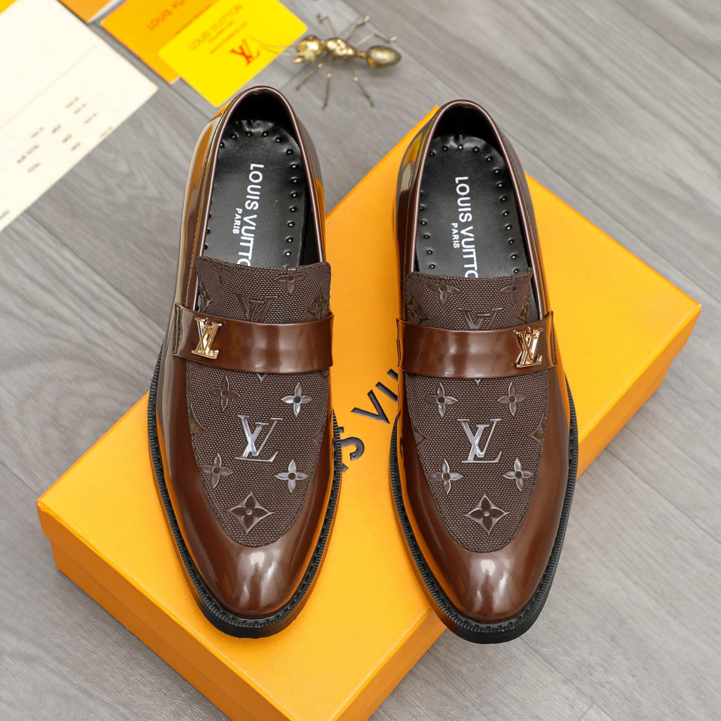 V Men's Classic Business Slip-on Leather Shoes 0726040808