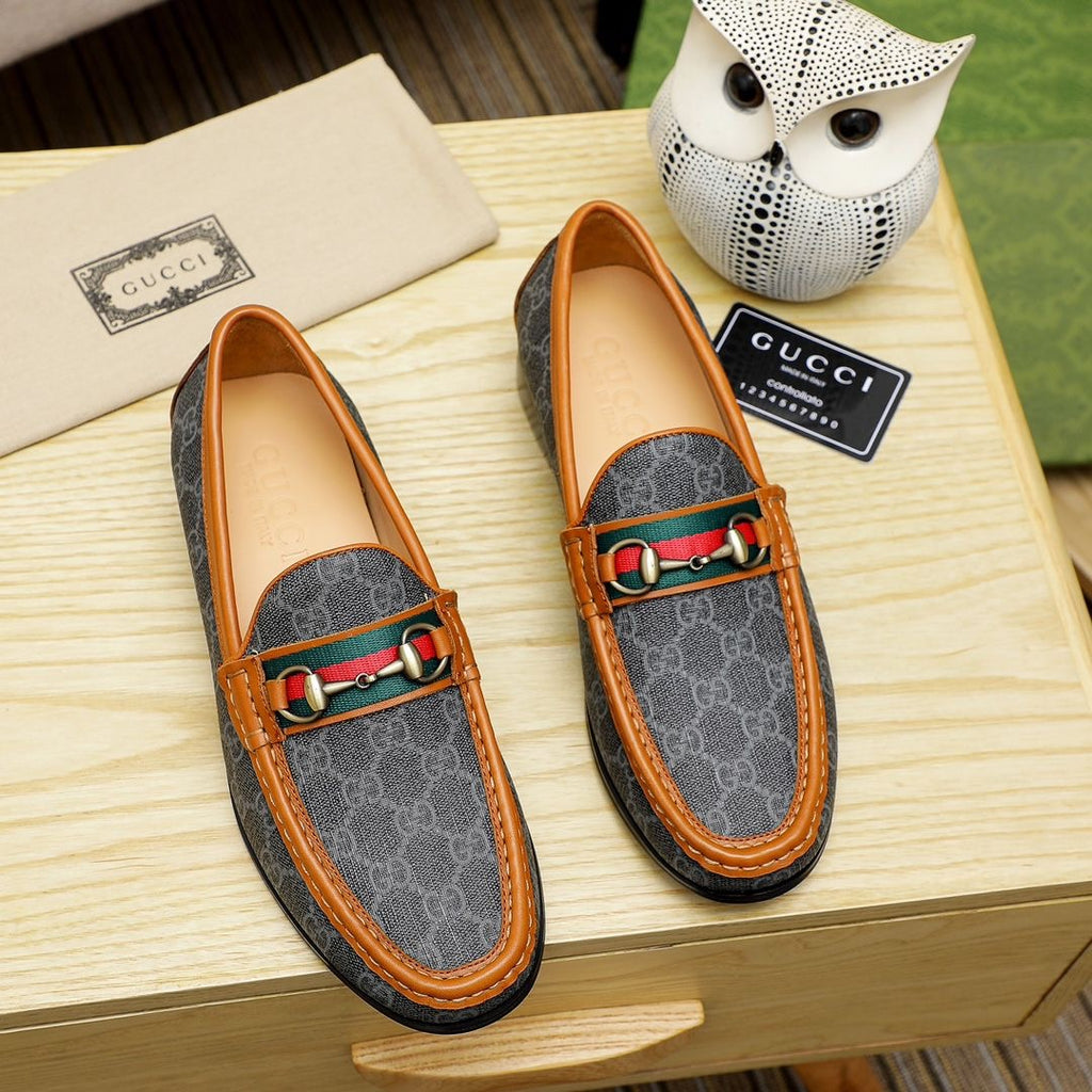 Gentleman Men's Shoes Leather Popular Classic Presbyterian Pattern Loafers 022024071102