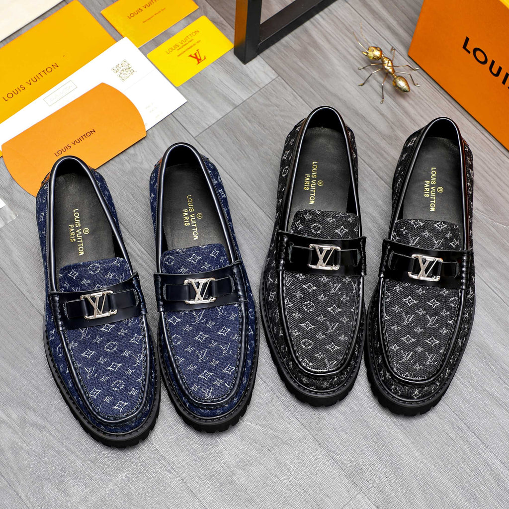 V new spring and summer fashionable denim loafers 0724042312