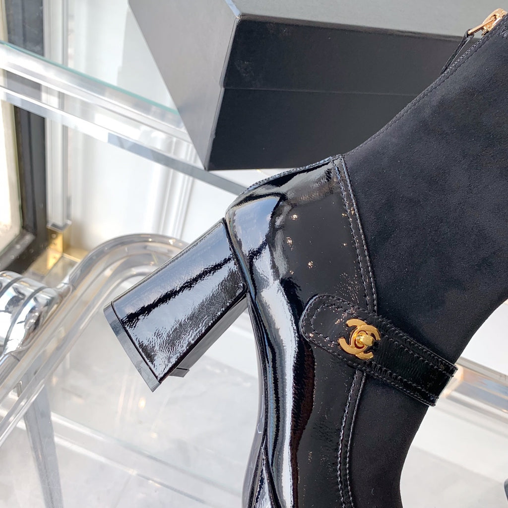 Fashionable Leather and Suede Boots 0724102318