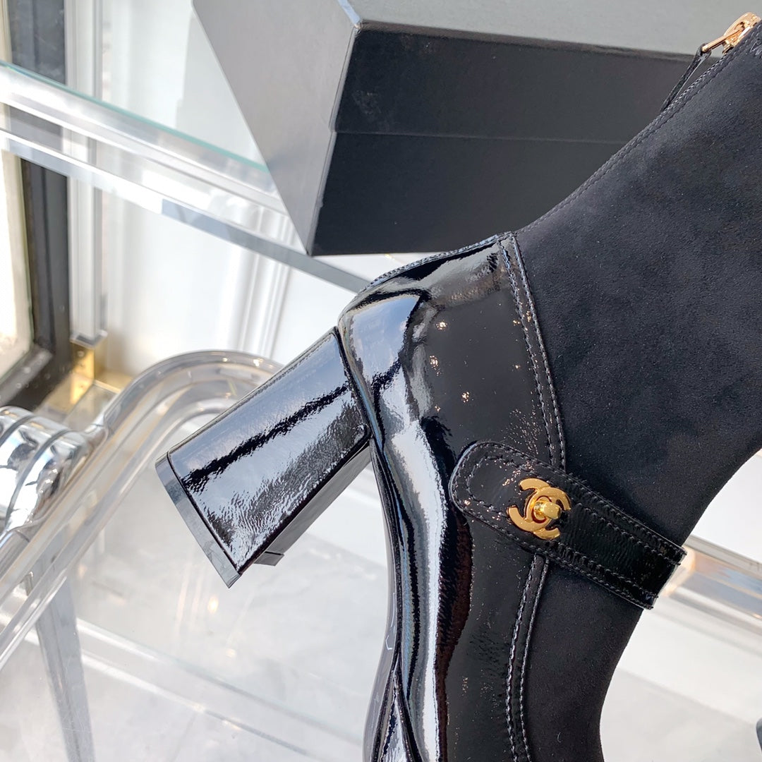 Fashionable Leather and Suede Boots 0724102318
