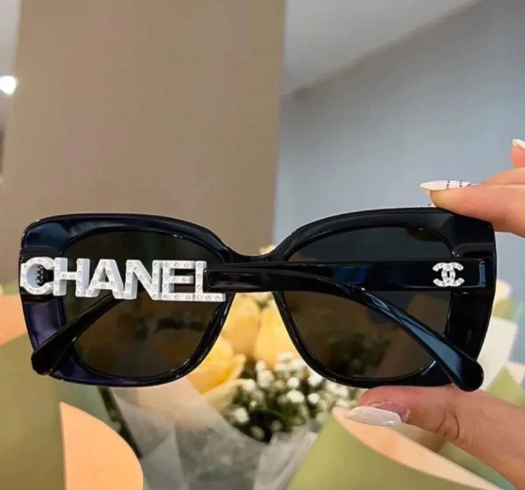 Black Frame Plain UV Protection SunglassesPD05202411904