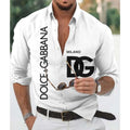 Men's fashion printed long sleeved shirt 1024042429