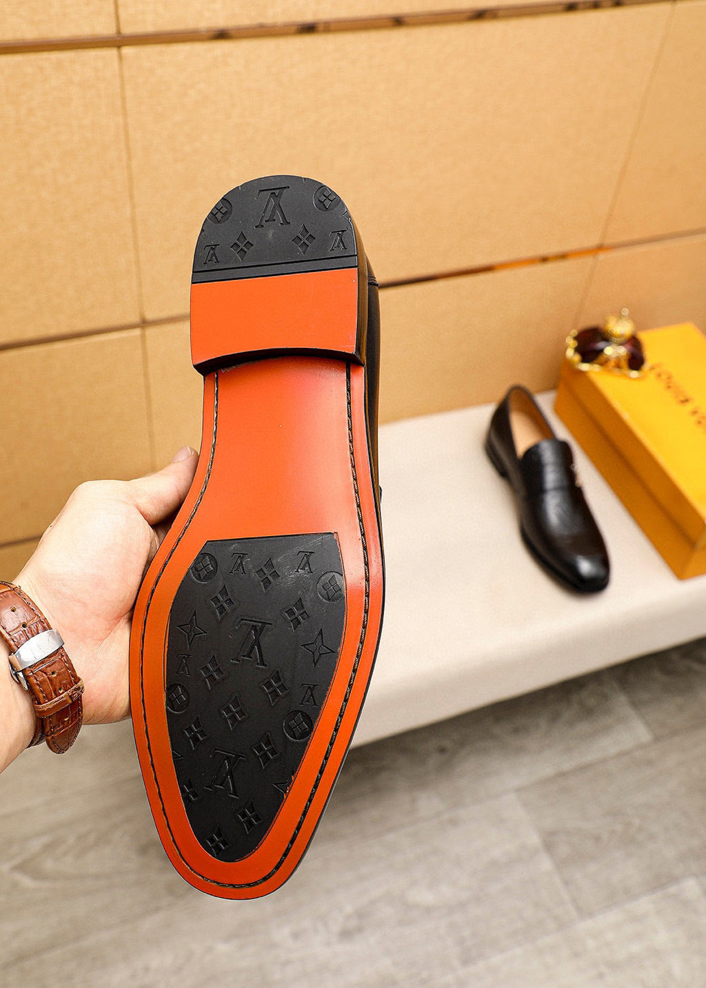 L Fashion 25ss printed leather shoes 0725060616