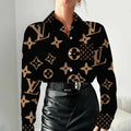 Limited edition fashionable and versatile women's linen shirt 3D1025061603