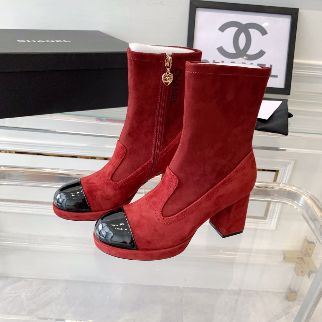 Fashion Cashmere High Heel Boots 0724102316