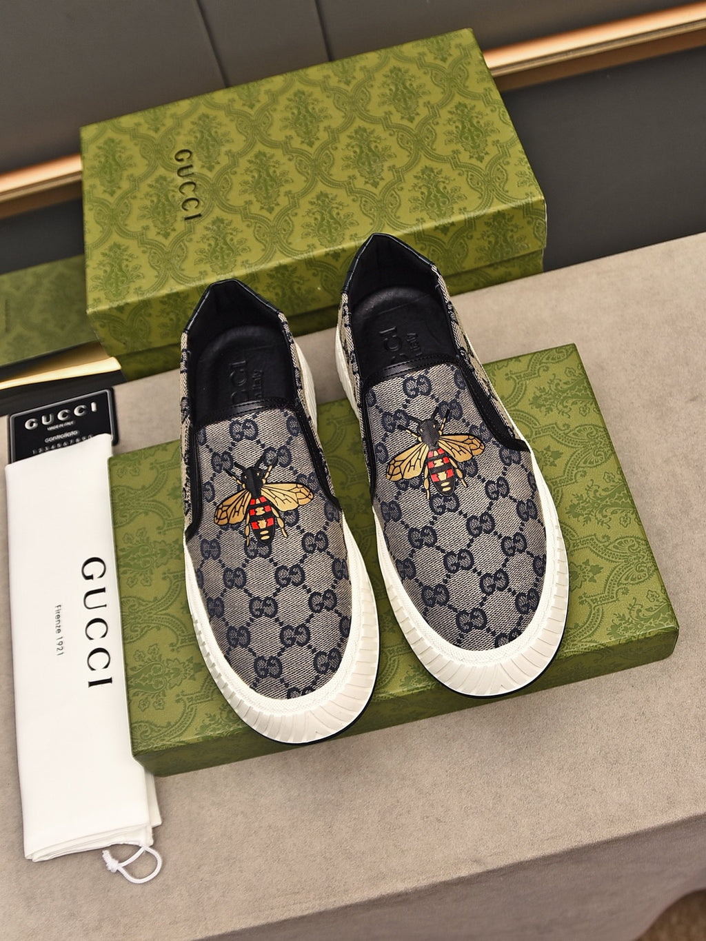 fashion breathable printed slip-on shoes 0725040703