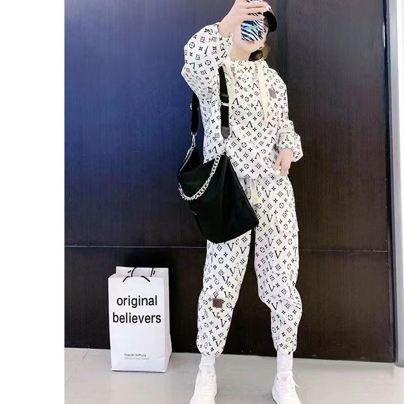 Tri-Color Ladies Hooded Suit