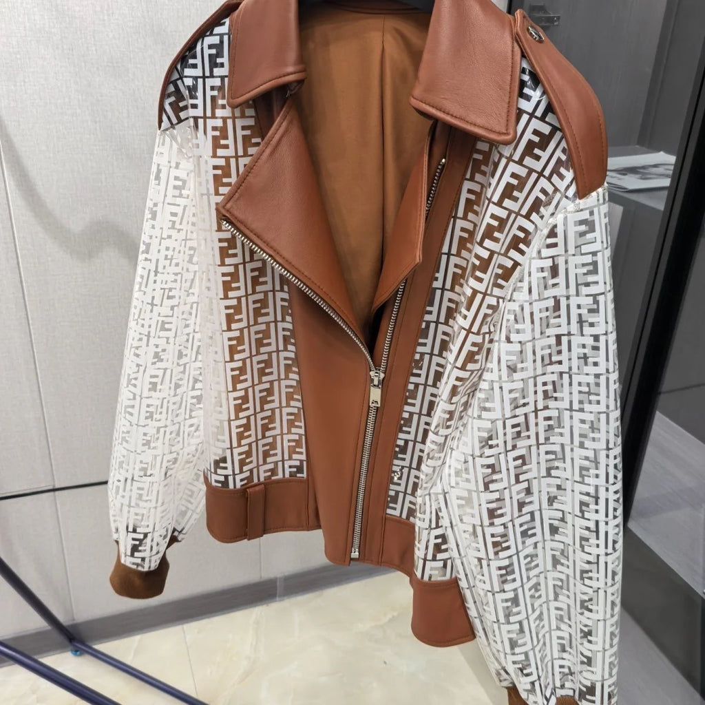 New genuine leather sheepskin jacket for women 1024110813