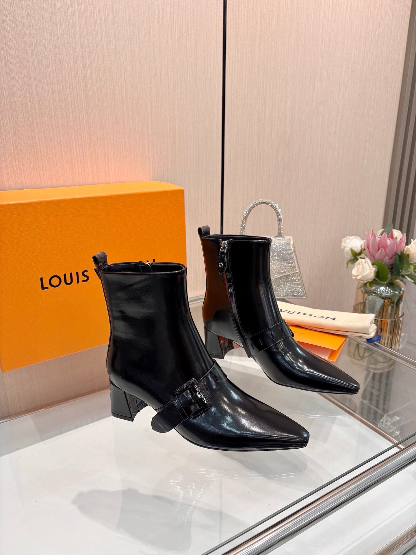 L fashion printing new 4.5cm short boots 0725102002
