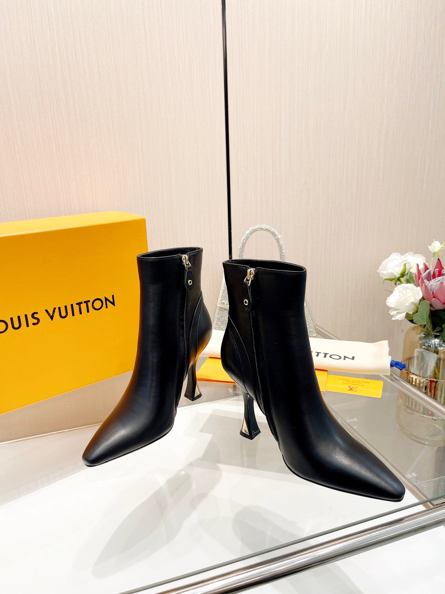 L new fashion printed zipper boots 0724102306