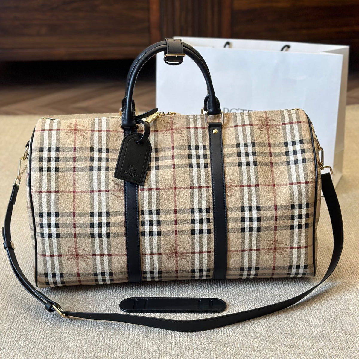 B Warhorse Check Duffle Bag 1824061108